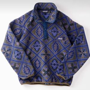 Vintage Patagonia Synchilla Aztec Tribal Geometric Snap T Fleece Unisex